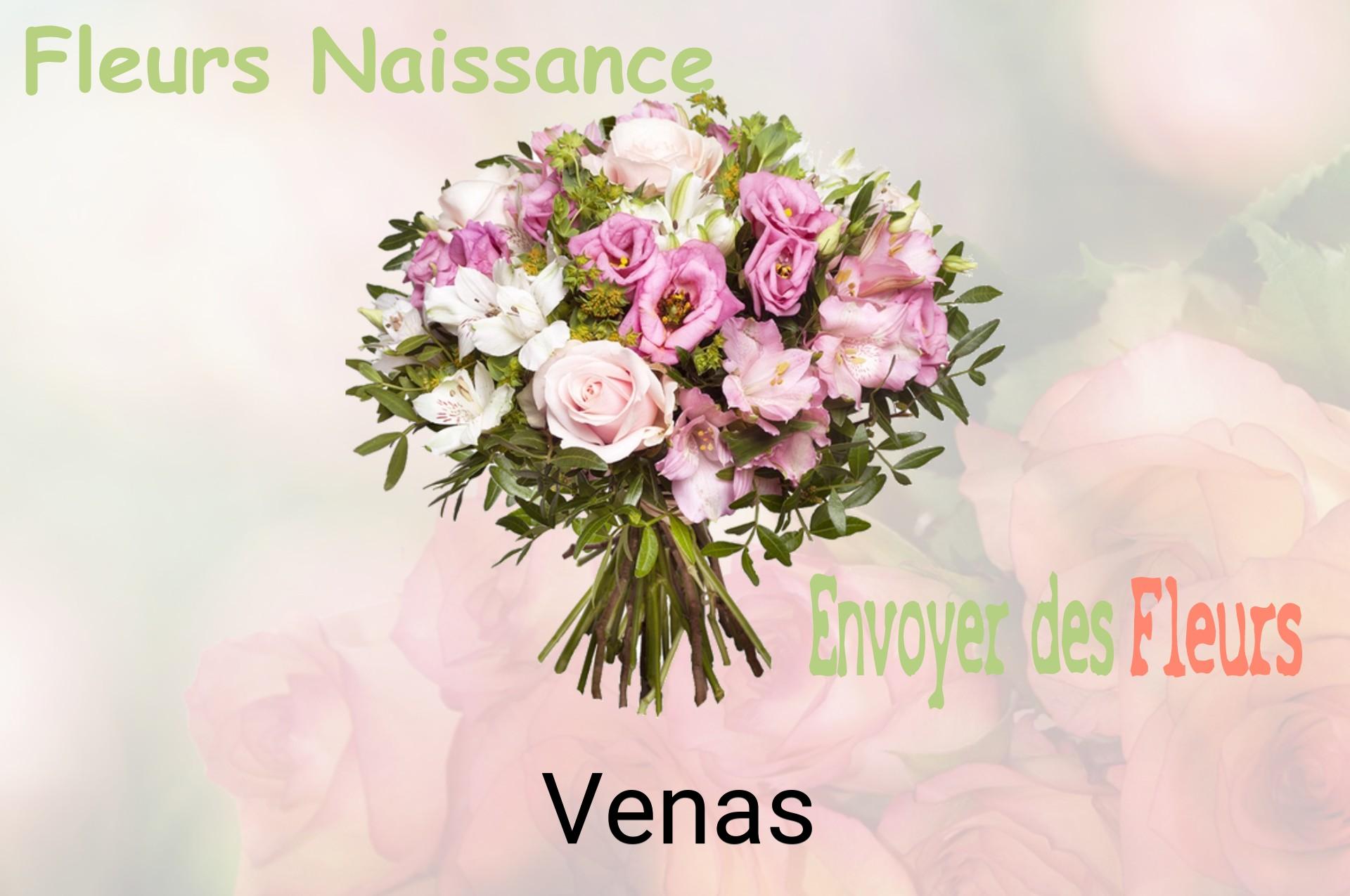Bouquet de fleurs de naissance livré à Venas